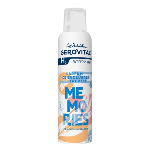 Deodorant antiperspirant Memories, 150ml, Gerovital