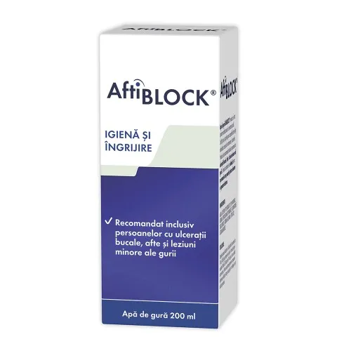 Apa de gura Aftiblock, 200 ml - Zdrovit