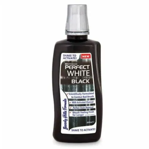 Apa de gura Perfect White Black, 500 ml, Beverly Hills Formula