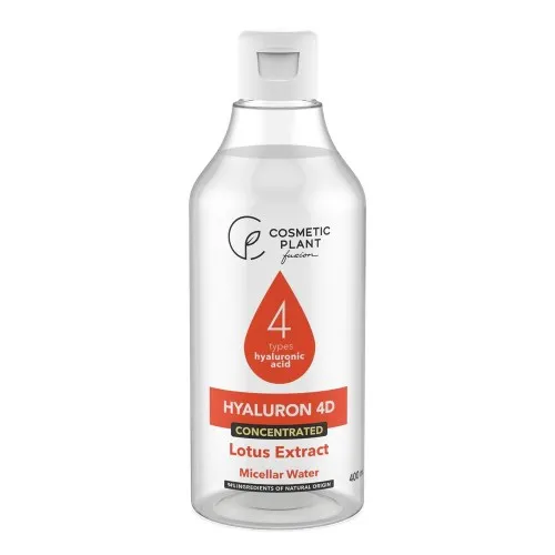 Apa micelara 3 in 1 cu acid hiluronic 4D si extract de lotus, 400 ml, Cosmetic Plant