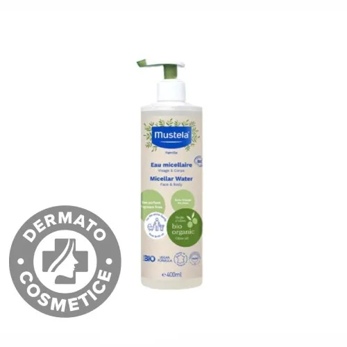 Apa micelara Eco pentru fata si corp, 400 ml, Mustela