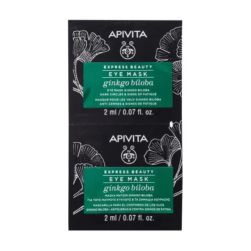Masca pt Ochi cu Gingko Biloba Express Beauty, 2 buc, 2ml, Apivita