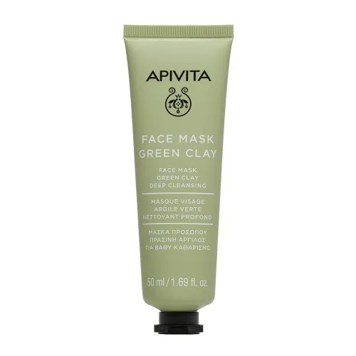 Masca pt Curatare Profunda cu Argila Verde, 50ml - Apivita