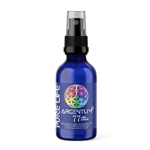 Argint nanocoloidal Argentum+ Editie Speciala, 120 ml, Pure Life