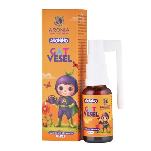 Spray pentru copii Gat Vesel Aronino, 20 ml, Aronia Charlottenburg