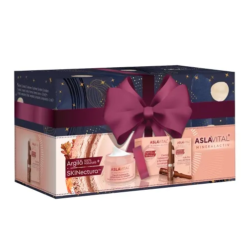 Pachet Crema Antirid si Fermitate cu Colagen SPF15, 50ml+ 2 Fiole Filler Extra Fermitat, Aslavital Mineral Activ