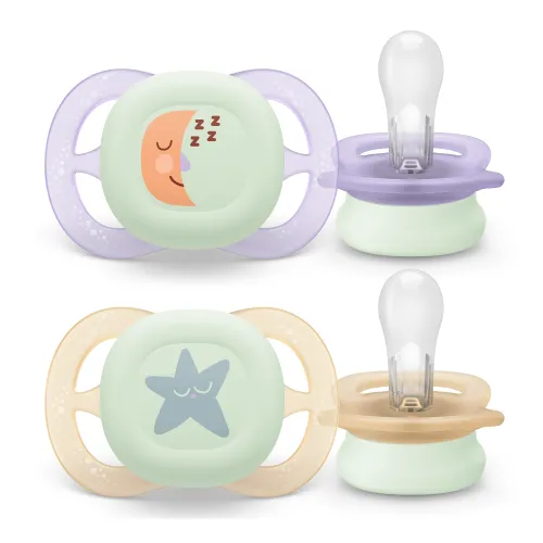 Suzeta Ultra Start Noapte 0-2luni, 075/07, 2 buc, Avent Philips