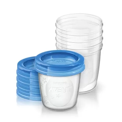 Recipiente pentru stocarea laptelui matern, 10 bucati, Philips Avent