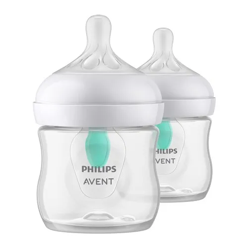 Set Biberon Natural Response cu Dispozitiv Anticolici +0 luni 2 670/02, 125ml, Avent Philips