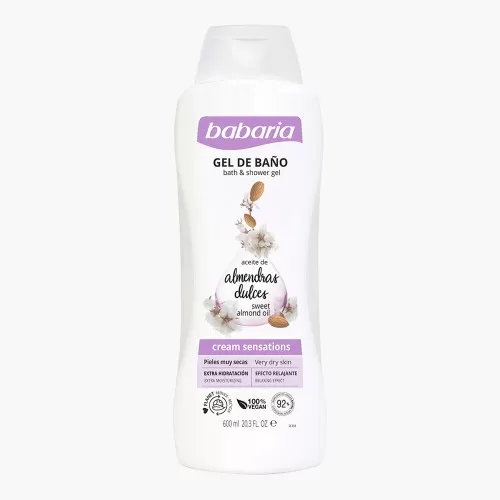  Gel de Dus cu Ulei de Migdale, 600 ml, Babaria
