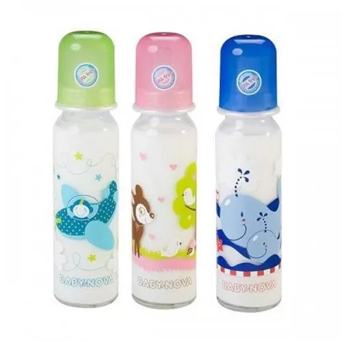 Biberon din sticla, 250ml, Baby Nova