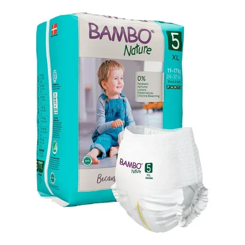 Scutece Tip Chilot Pants Nr.5, 12-18kg, 19 bucati, Bambo Nature