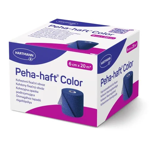 Bandaj elastic autoadeziv Peha-haft Color, albastru (932473), 6cm x 20m, Hartmann