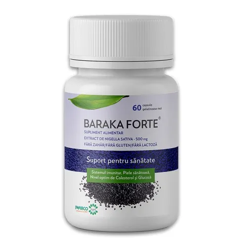 Baraka Forte, 500 mg, 60 capsule moi, Pharco