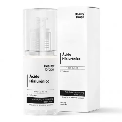 Crema hidratanta de fata cu Acid Hialuronic, 50ml, Beauty Drops