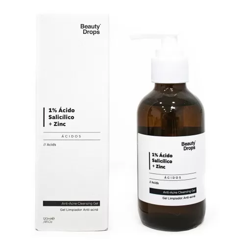 Gel de Curatare cu Acid Salicilic 1% + Zinc, 250 ml, Beauty Drops