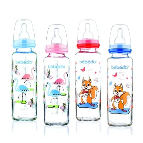 Bebe Dor 31302 Biberon Sticla cu Tetina Silicon +3luni x 250ml