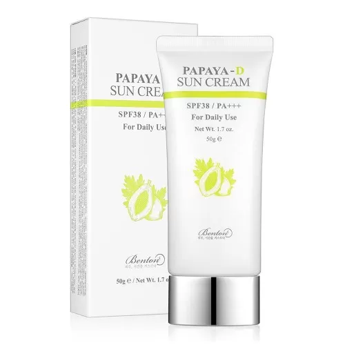 Crema cu protectie solara cu Papaya SPF38, 50 g, Benton