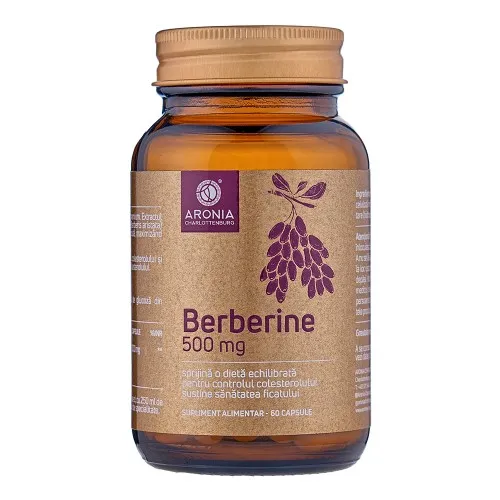 Berberine Forte 500mg, 60 capsule, Aronia