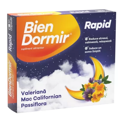 Bien Dormir Rapid, 10 capsule, Fiterman Pharma