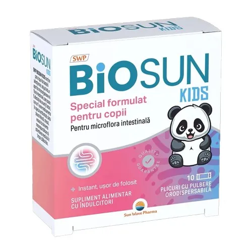 Bio-Sun Kids, 10 plicuri, Sun Wave Pharma