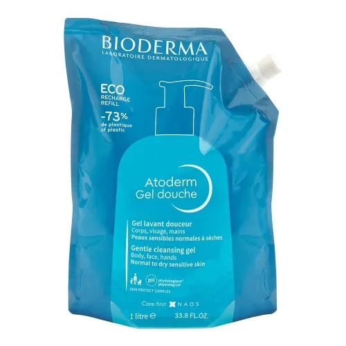 Rezerva Gel de Dus Eco Atoderm, 1000ml, Bioderma