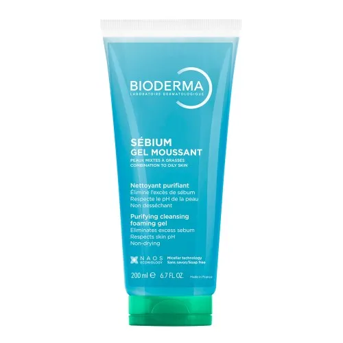 Gel Spumant Purifiant Sebium, 200ml, Bioderma