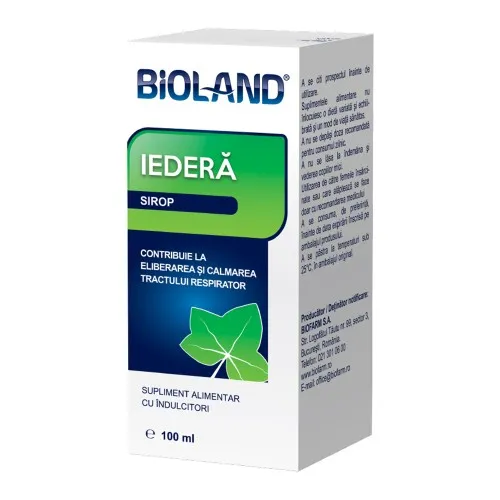 Sirop Bioland Iedera, 100ml, Biofarm