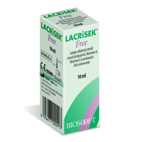 Lacrisek Free, 10ml, BioSooft