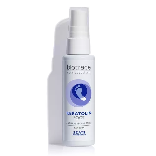 Spray antiperspirant pentru picioare Keratolin Foot, 50 ml, Biotrade
