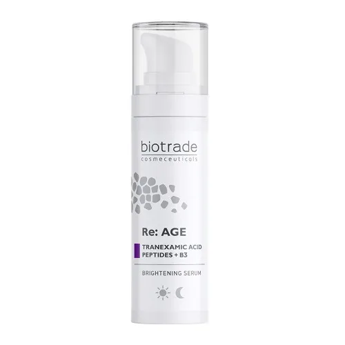 Ser de fata iluminator cu acid tranexamic, peptide + B3 Re: AGE, 30 ml, Biotrade