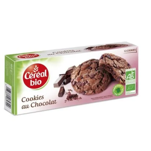 Biscuiti cu cacao si ciocolata, 160g, Cereal Bio