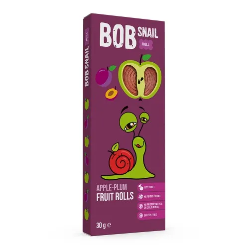 Rulou din Mere si Prune, 30g, Bob Snail