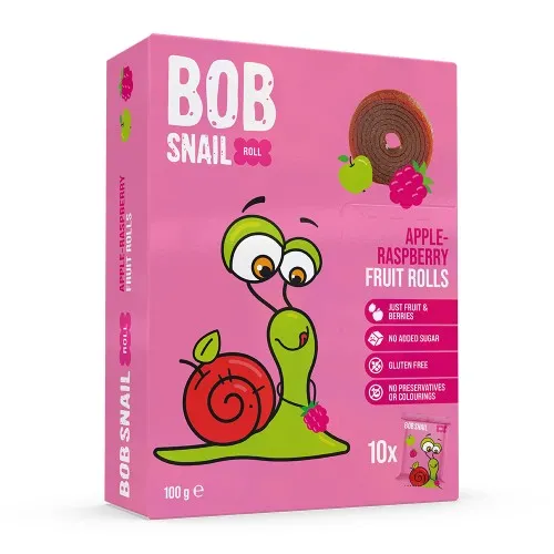Rulou din Mere si Zmeura, 100g, Bob Snail