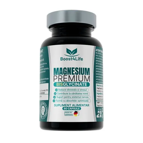 Magnesium Bisglicynate Premium, 60 capsule, Boost4Life