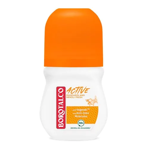 Deodorant Roll-on Active Mandarine si Neroli, 50ml, Borotalco