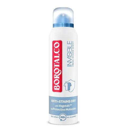 Deodorant Spray Invisible Fresh, 150ml, Borotalco