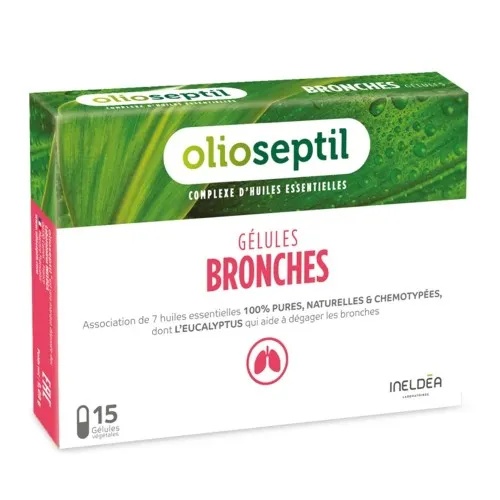 Bronches Olioseptil, 15 capsule,Ineldea Laboratoires
