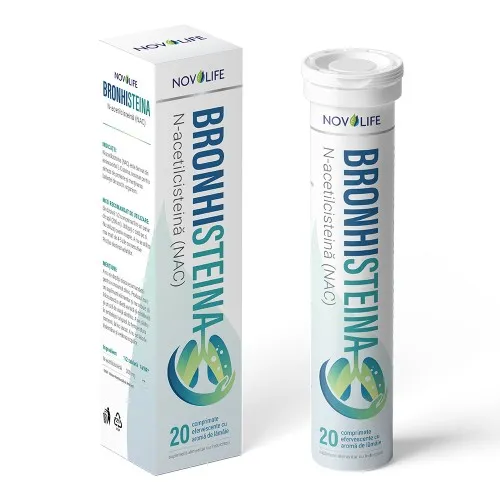 Bronhisteina , 20 comprimate eferverscente, Novolife