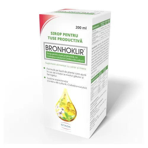 Sirop pt Tuse Productiva Bronhoklir, 200ml - Stada
