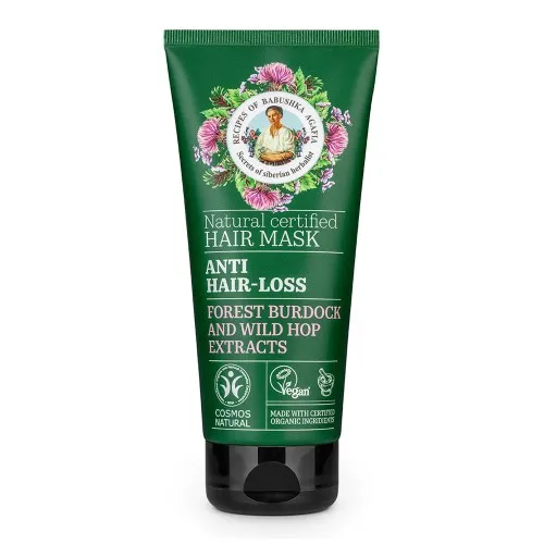 Masca de Par Impotriva Caderii Parului cu Brusture si Hamei, 200ml, Bunica Agafia