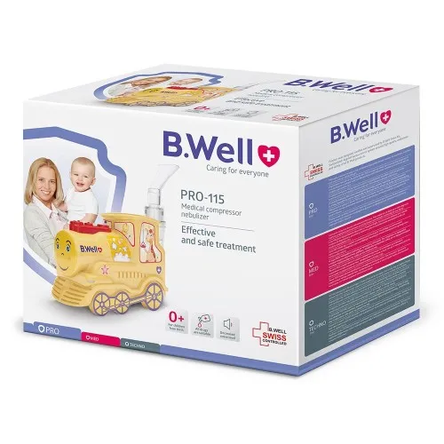 Nebulizator cu Compresor Forma Trenulet Basic PRO-115, B.Well