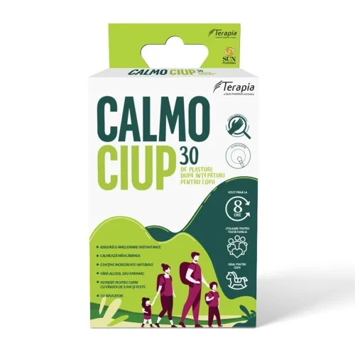 Plasturi dupa intepaturi pentru copii Calmo Ciup, 30 plasturi, Terapia