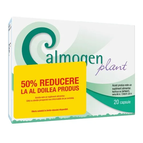 Pachet Calmogen Plant, 20 + 20 capsule, Perrigo