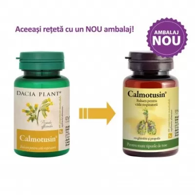 Calmotusin, 60 comprimate, Dacia Plant