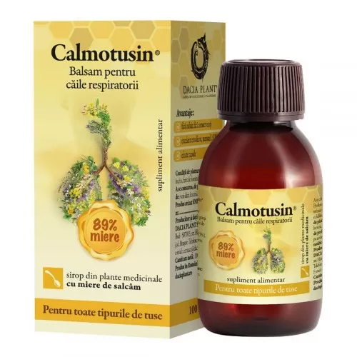 Calmotusin sirop cu miere, 100ml, Dacia Plant