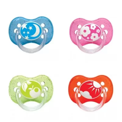 Suzeta Silicon Cherry 6-18 luni, 22/435, 1 buc, Canpol