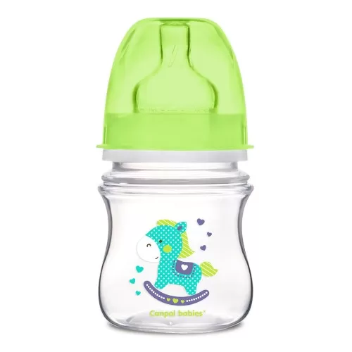 Biberon Anticolici Gat Larg, 35/220, 120 ml, Canpol