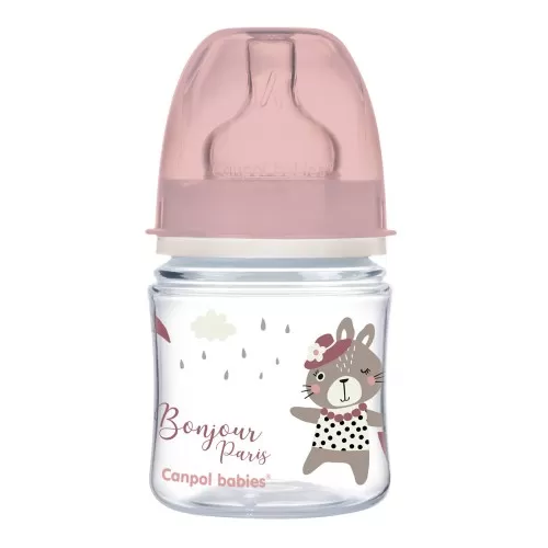Biberon Plastic Bonjour Paris Roz 35/231, 120 ml, Canpol