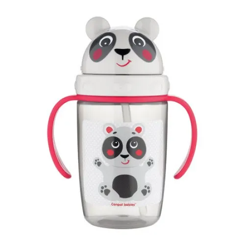 Canpol 56/500 Cana Antiscurgere Cu Pai Silicon Moale si Manere Hello Little x 400ml
